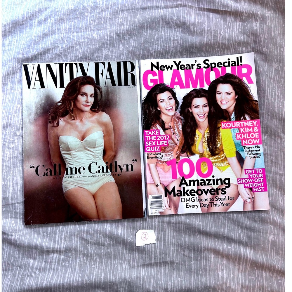 Vanity Fair July 2015 Caitlyn Jenner & Glamour Jan 2012‎ Kardashian Sisters Lot